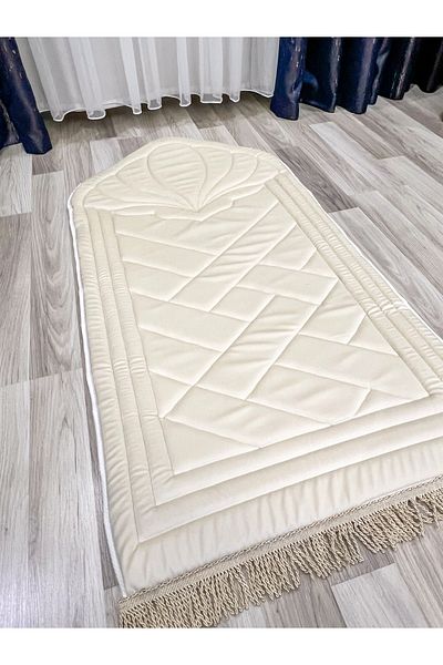 AYHANHOME Luxury Orthopedic Knee Pain-Free Sponge Gift Dowry Twist Prayer Rug with Fringed Bag