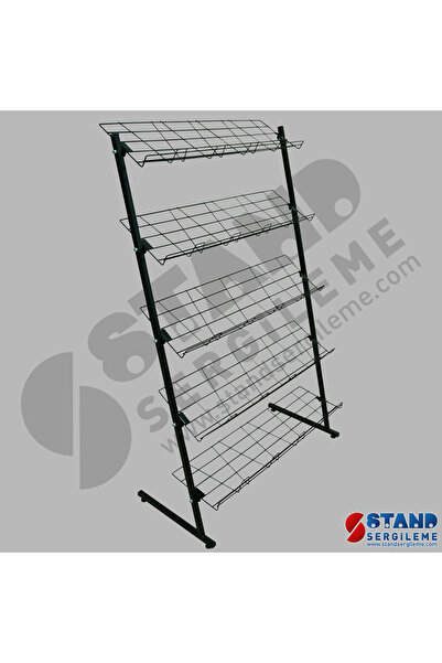 StandSergileme Ayakkabı - Terlik Standı 5 Raf 90 cm