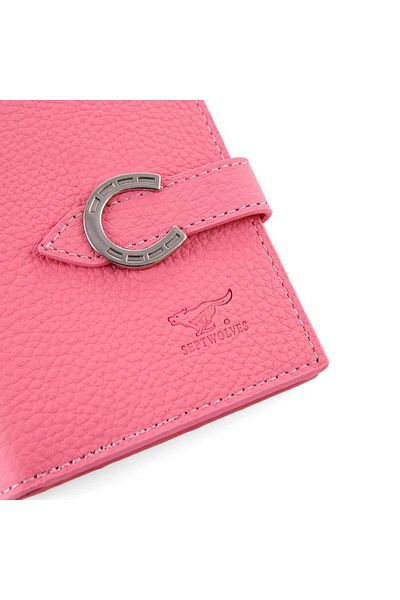 SEPTWOLVES Genuine Leather Pink Women's Card Holder and Wallet