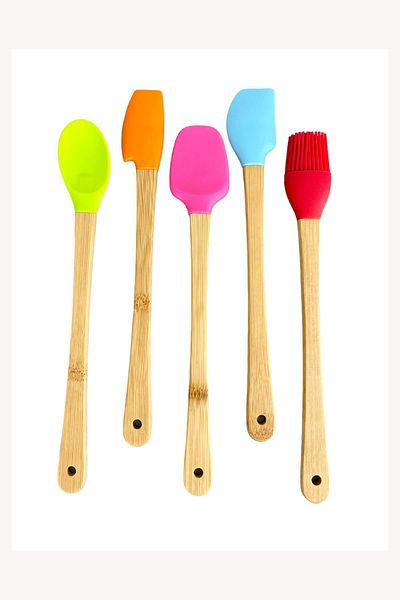 Doğudeko Bella 5 Piece Mini Bamboo Spatula Set