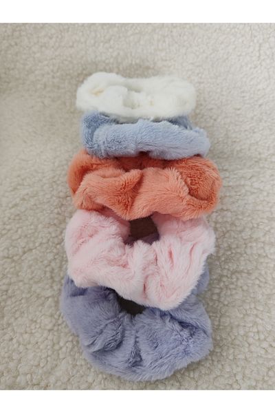 İLKYAZ ilkyaz Accessory Plush Bagel Buckle Set-scrunchie