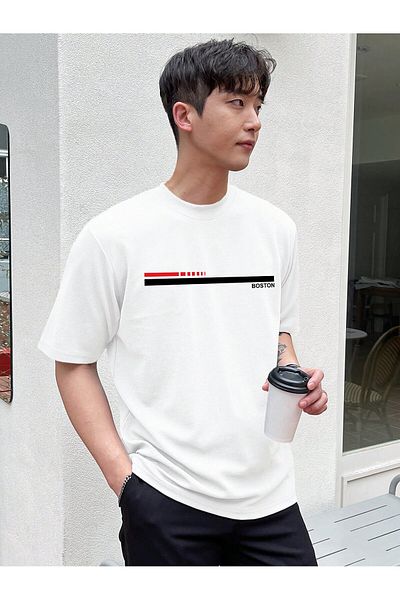 DAXİS Sportwear Company UNISEX oversize oversize tričko s výstřihem DAXİS Sportwear Company