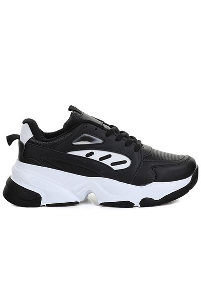 SUNSTEP Pantofi sport Vientto cu șireturi pentru femei, negru alb 3404