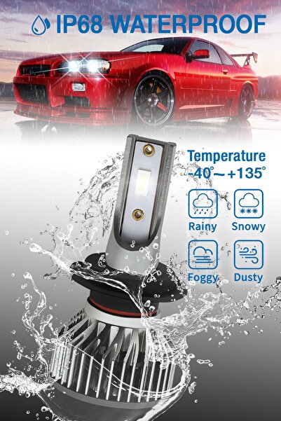 STARK Yeni Smart Vision Mini H27 Led Xenon Far Ampulü Kısa Tip Mini Slim Csp Şimşek Etkili