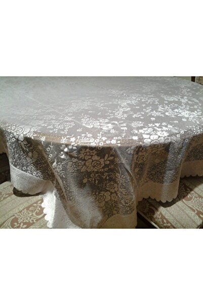 Dantel Masa Örtüsü 160x220 Cm Pudra