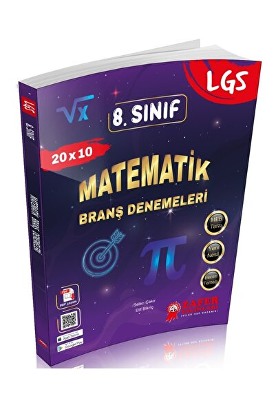 Zafer Yayınları 8. Sınıf LGS Matematik Branş Deneme Seti