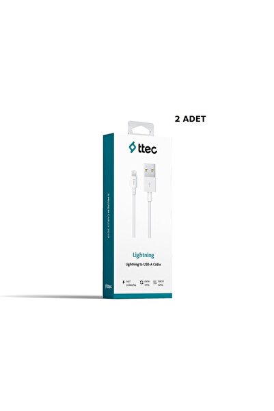 Ttec Iphone Uyumlu Şarj Kablosu Beyaz 2dk7508b 2adet