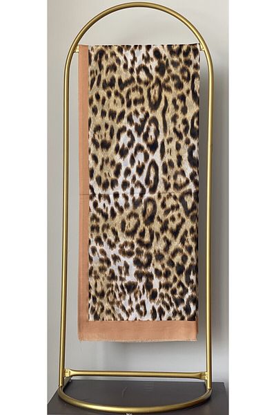 Sharell Leopard Patterned Shawl and Scarf
