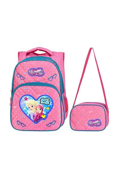 MONA MIST Waddell Licensed Spotted Ice Girl Primary School Backpack and Lunchbag