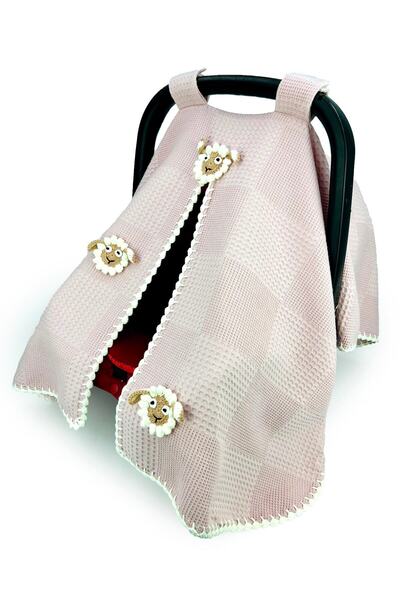 Atölye Eda Exclusive غطاء عربة الأطفال مصنوع يدويًا من لامب بيكيه