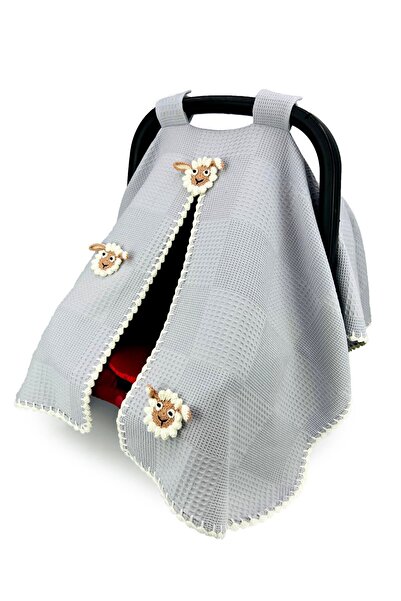 Atölye Eda Exclusive غطاء عربة الأطفال مصنوع يدويًا من لامب بيكيه