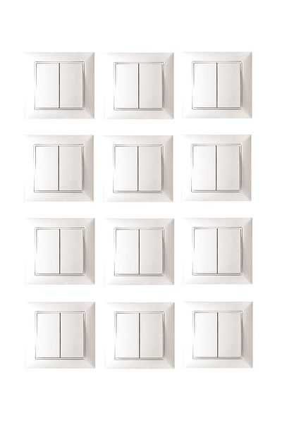TEKNİK İŞ 12 Pieces of Çınar White Commitator