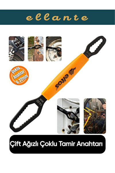 ellante مفتاح إصلاح متعدد الفم مزدوج 8 مم - 22 مم