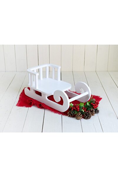 MINIWOODEN TOYS Ahşap Beyaz Kızak