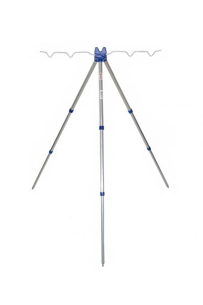 CAPTAIN Tripod Alüminyum Teleskobik 3'lü Kamış Sehpası Mandallı 120cm