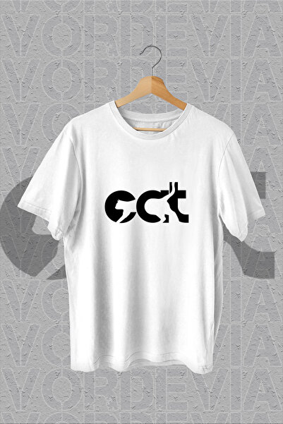 Vordevia CAT mačka Štampano Bela Oversize kroj T-shirt