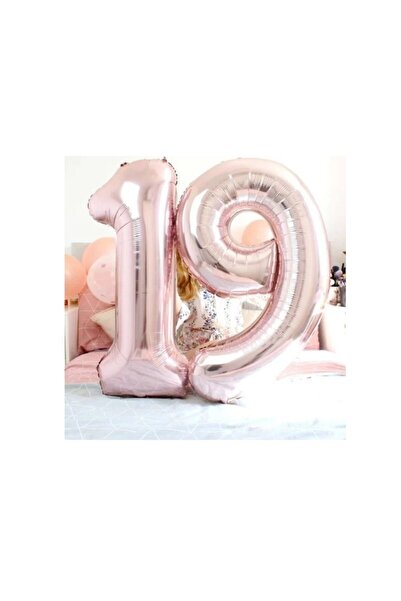 Ekin Süs Rosegold Foil Balloon 19 Years