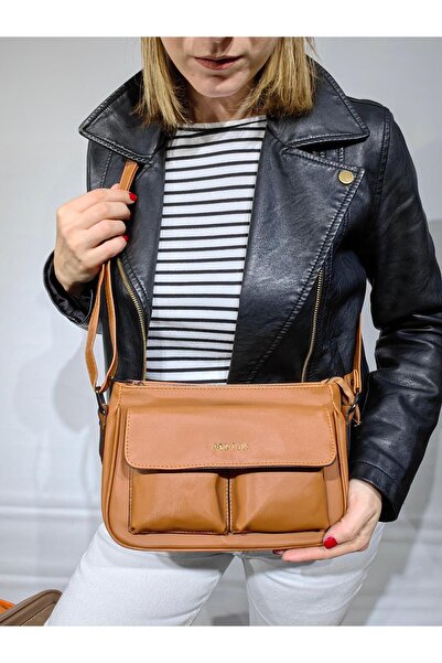 MELAMS Сатинова тканина, практична, легко чиститься, жіноча сумка через плече...