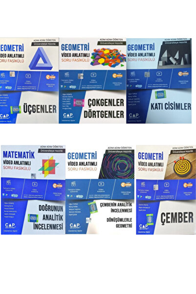 Çap Yayınları TYT - AYT Geometri Fasikül Seti - 6 Kitap