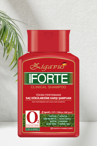 Zigavus Forte Saç Dökülmesi Karşı Şampuan 300 ml -Kuru ve Normal Saçlar -3 Al...