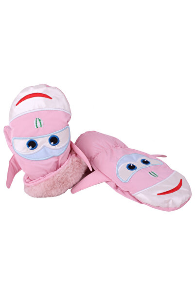 İşnar Parmaksız Çocuk Kar Eldiveni 2-4 Yaş Kırmızı Pembe Mavi Renk Model 0049