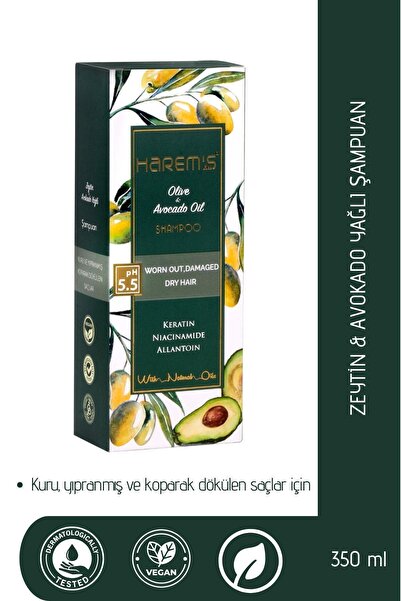 HAREM'S Harems Zeytinyağı & Avokado Yağı Şampuan 350 ml