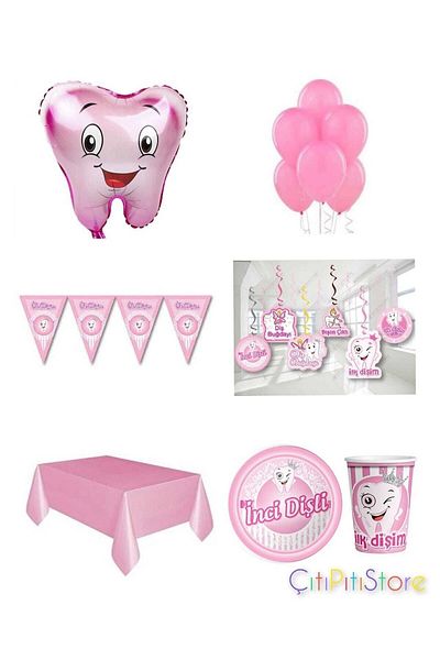 DÜVENCİ TİCARET My First Tooth Pink Set