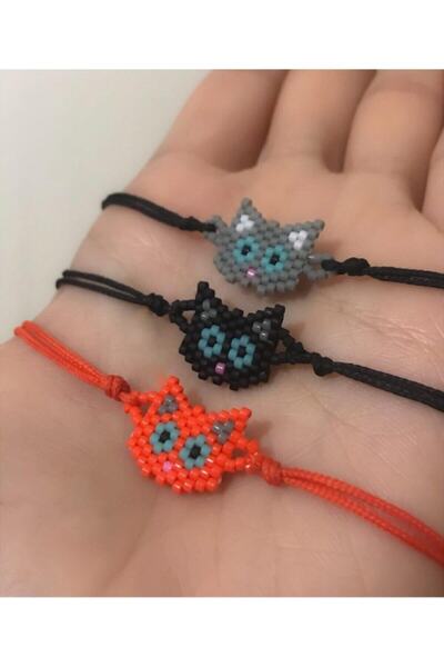 Afrika Butik Miyuki Kedi Bileklik(siyah)
