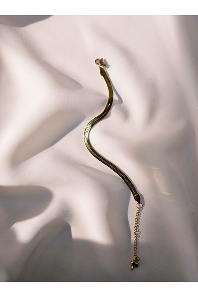 LİLYA AKSESUAR Gold Italian Chain Bracelet