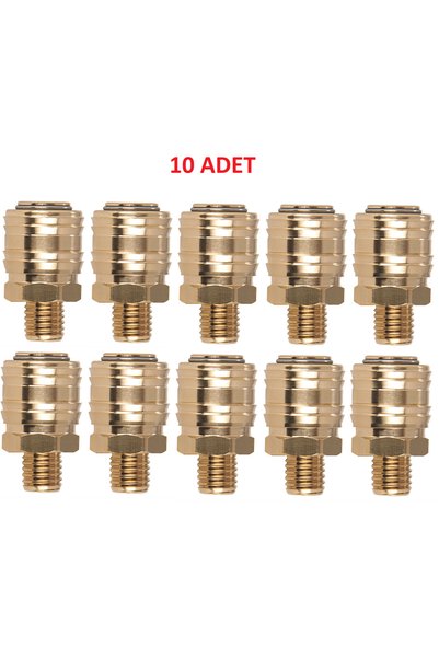 Arc (MAB) Stoper Erkek Gövde 1/4" 10 Adet (HAVA VALFİ) (STOPER ERKEK HAVA JAKI) (KOMPRESÖR UÇ)