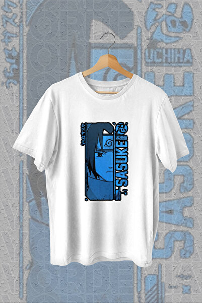 Vordevia Μπλουζάκι Sasuke με εμπριμέ λευκό oversize