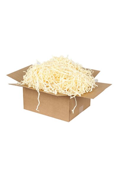 Kolicim Zikzak Kırpıntı Kağıtt - Kırpık Kağıt - Krem - [1 Kg.]