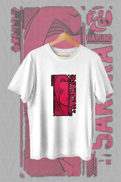 Vordevia Μπλουζάκι Sakura Printed White Oversize
