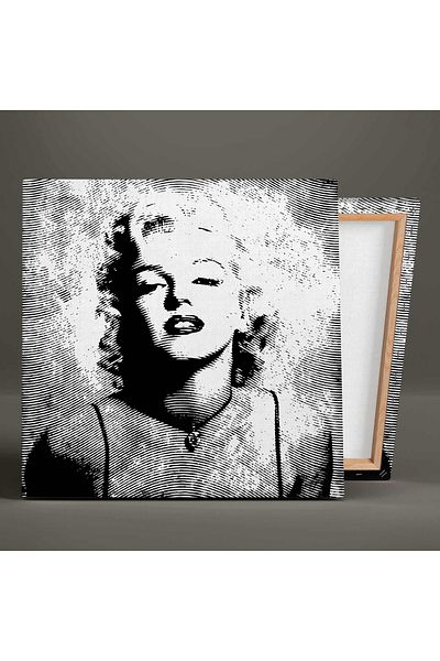 SML TABLO Διακοσμητικό τετράγωνο καμβά Marilyn Monroe Black White Art Nostalgia