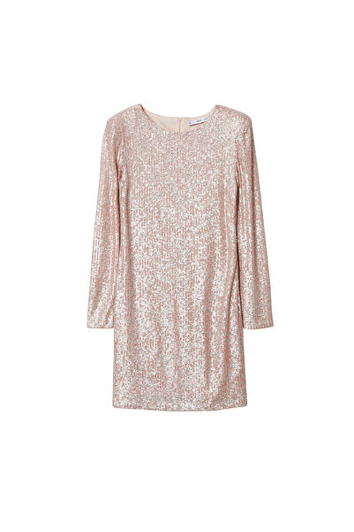 MANGO Woman Soluk Pembe Kadın Yetişkin Elbise  37049072