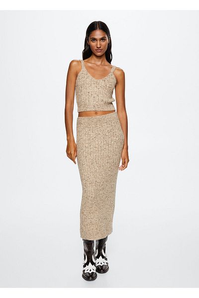 MANGO Woman Mole Grey Dámské Bustier pro dospělé pro dospělé 37069065