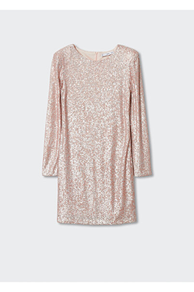 MANGO Woman Soluk Pembe Kadın Yetişkin Elbise  37049072