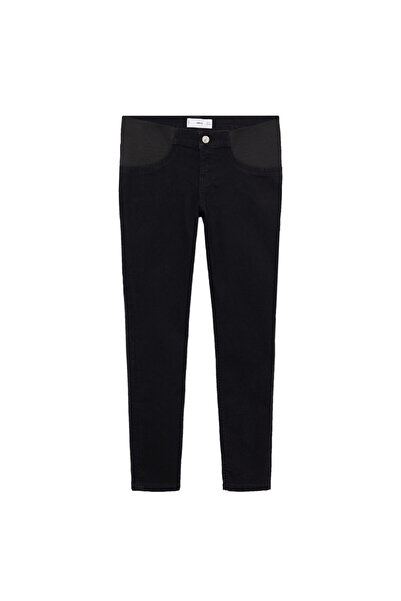 MANGO Woman Black Denim Women's Trousers37132513