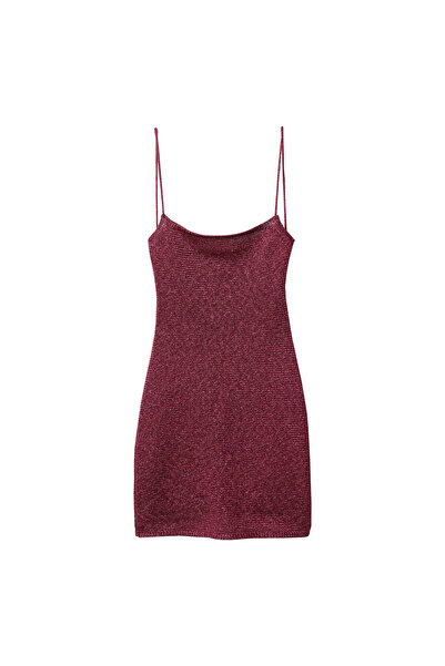 MANGO Woman Fuşya Kadın Elbise  37049101