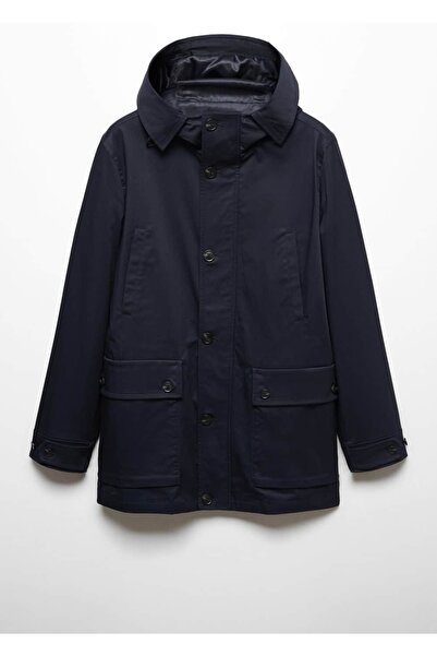 MANGO Man Πάρκα με τσέπες και κουκούλα