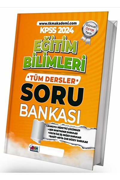 TKM Akademi 2024 Kpss Eğitim Bilimleri Soru Bankası Tek Kitap