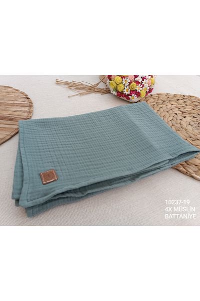 Tomuycuk 4 Layers Muslin Baby Blanket 80x90cm Multi-Purpose Blanket Towel Newborn Gift