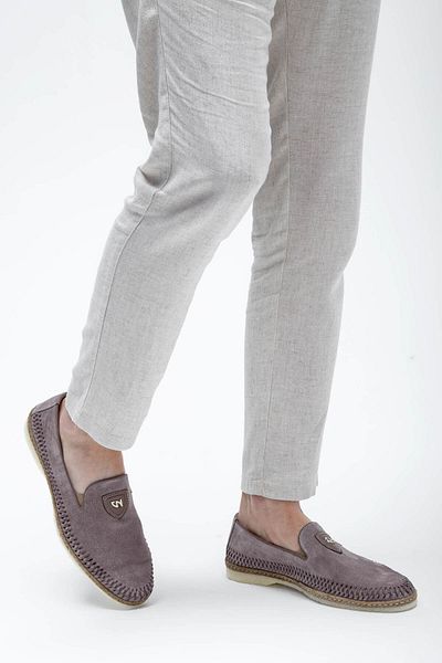 GIAMPIERONICOLA Giampiero Nicola Men's Genuine Leather Metallic Loafer Shoes