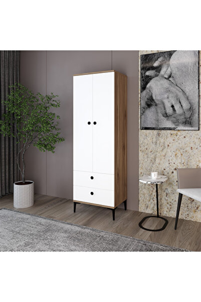 Kalender Dekor SİLVİA-1, 2 KAPAKLI 2 ÇEKMECELİ DOLAP VE GARDIROP