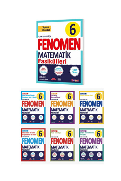 Fenomen Yayıncılık 6.SINIF MATEMATIK FASIKÜL SETI (1-2-3-4-5-6. SAYILAR)