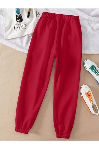Revasser Unisex Γυναικεία/Ανδρικά μονόχρωμα χτενισμένα βαμβακερά ρούχα Φούτερ με λάστιχο πόδι Jogger