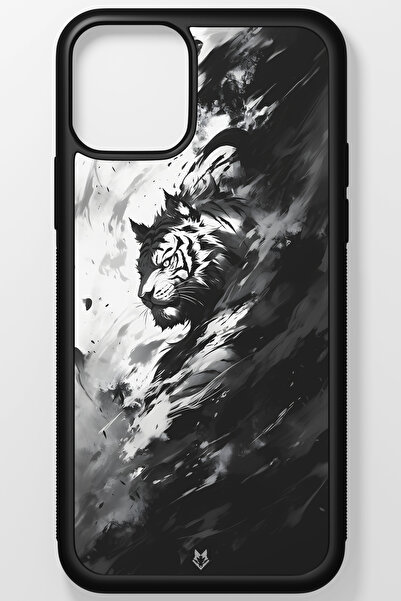 TREND Omega Kırılmaz (Temperli) Cam Sert Plastik iPhone 13 Telefon Uyumlu Kılıfı