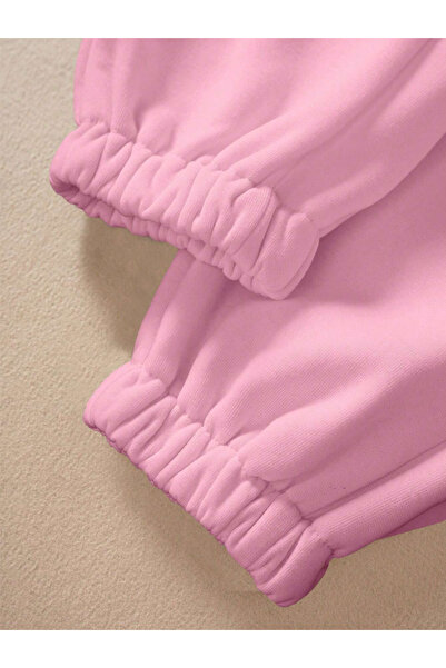 Revasser Unisex Γυναικεία/Ανδρικά μονόχρωμα χτενισμένα βαμβακερά ρούχα Φούτερ με λάστιχο πόδι Jogger