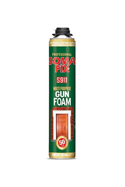 Somafix 750 ml - 850 Gr Tabancalı Poliüretan Köpük Tam Gramajlı Çelik Kapı Pe...