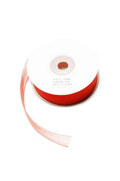 Aker Hediyelik Organza Ribbon 2cm-23mt-red Colored
